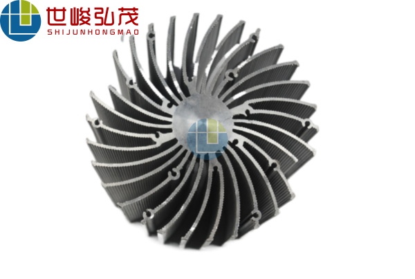 深加工太陽花鋁型材散熱器-3